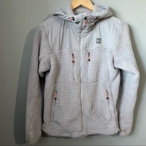 MEC fleece polar tech  grey zip up jacket / sweater size small